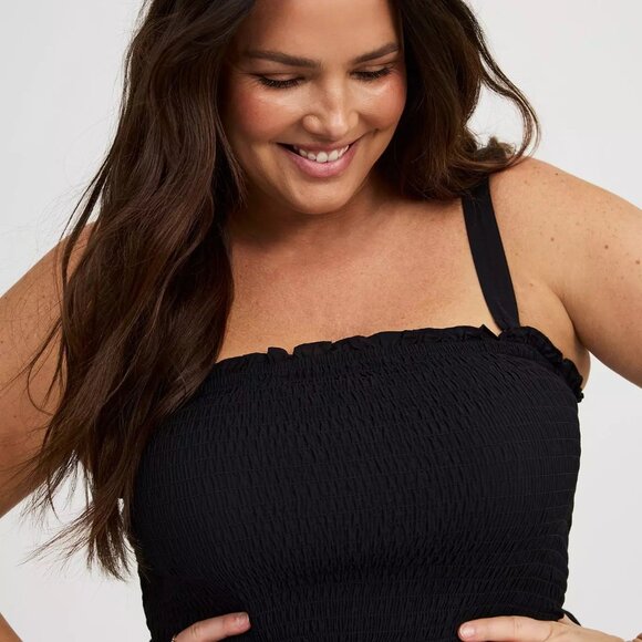 Torrid Smocked Tube Wide Leg Jumpsuit 2X - Picture 3 of 16